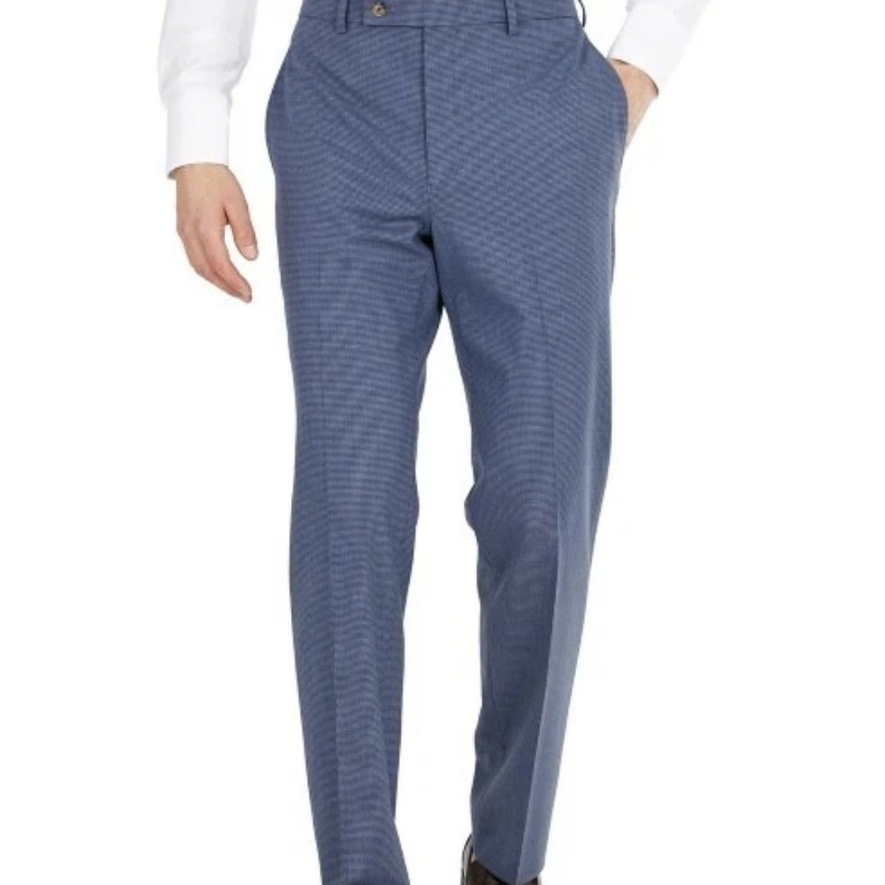 Lauren Ralph Lauren Blue Patterned Formal, Wedding ,bussinesTrousers sz 33wx30L